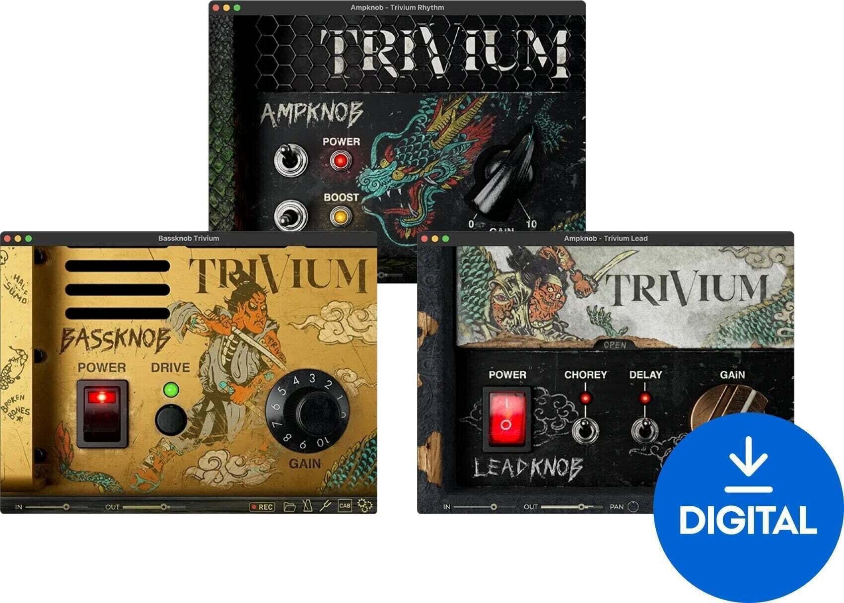 Procesador de efectos de complemento de software Bogren Digital Trivium Ampknob Bundle (Producto digital)
