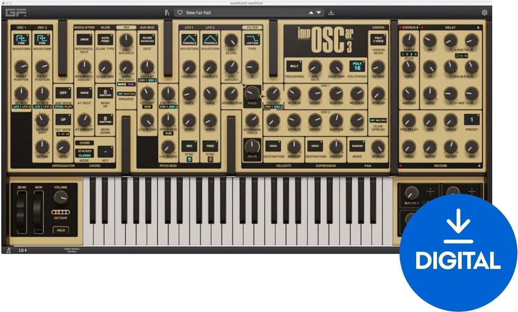 VST Instrument GForce impOSCar3 (Producto digital)