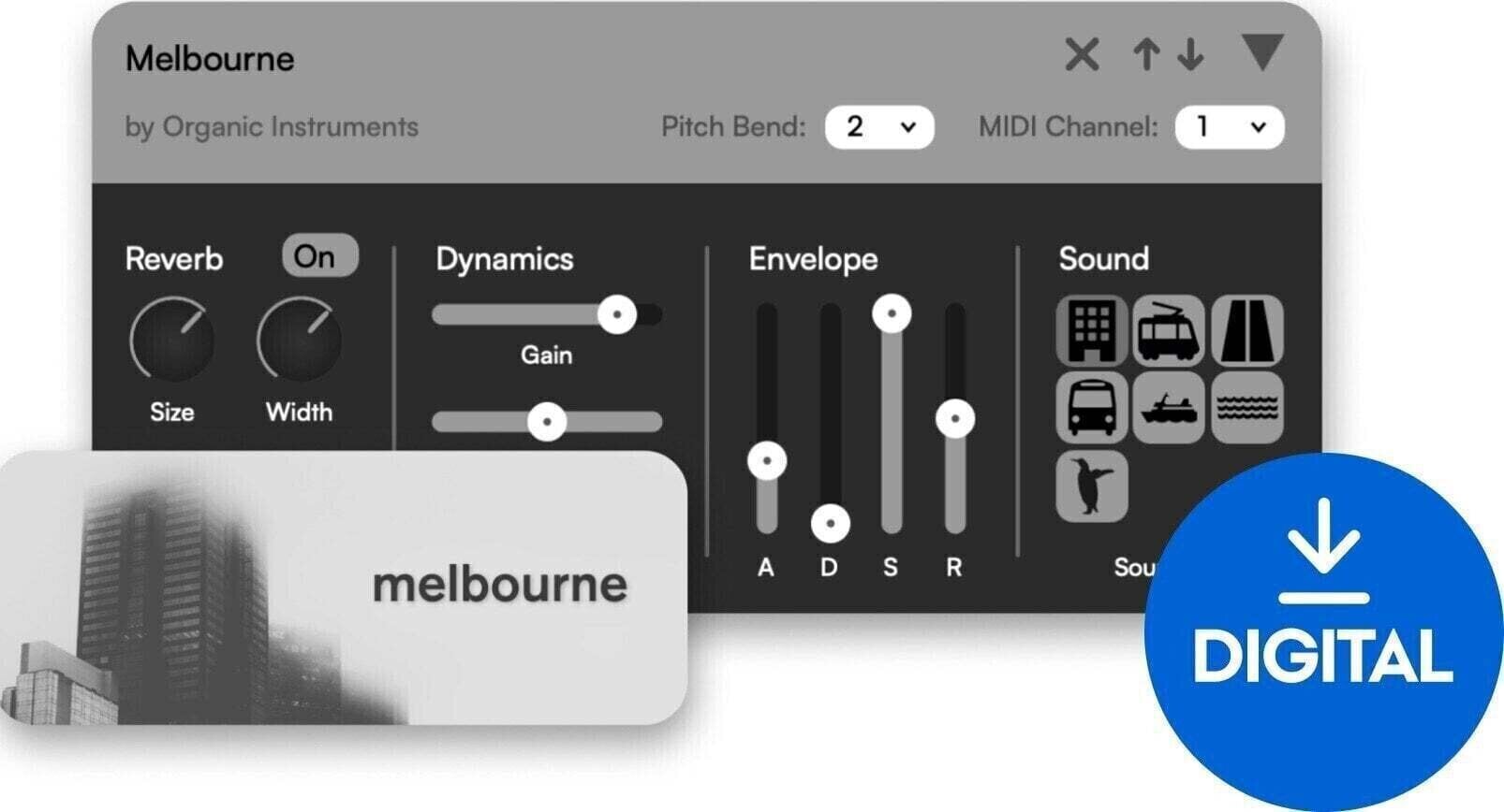 Biblioteca de muestras/sonidos Organic Instruments Melbourne (Producto digital)