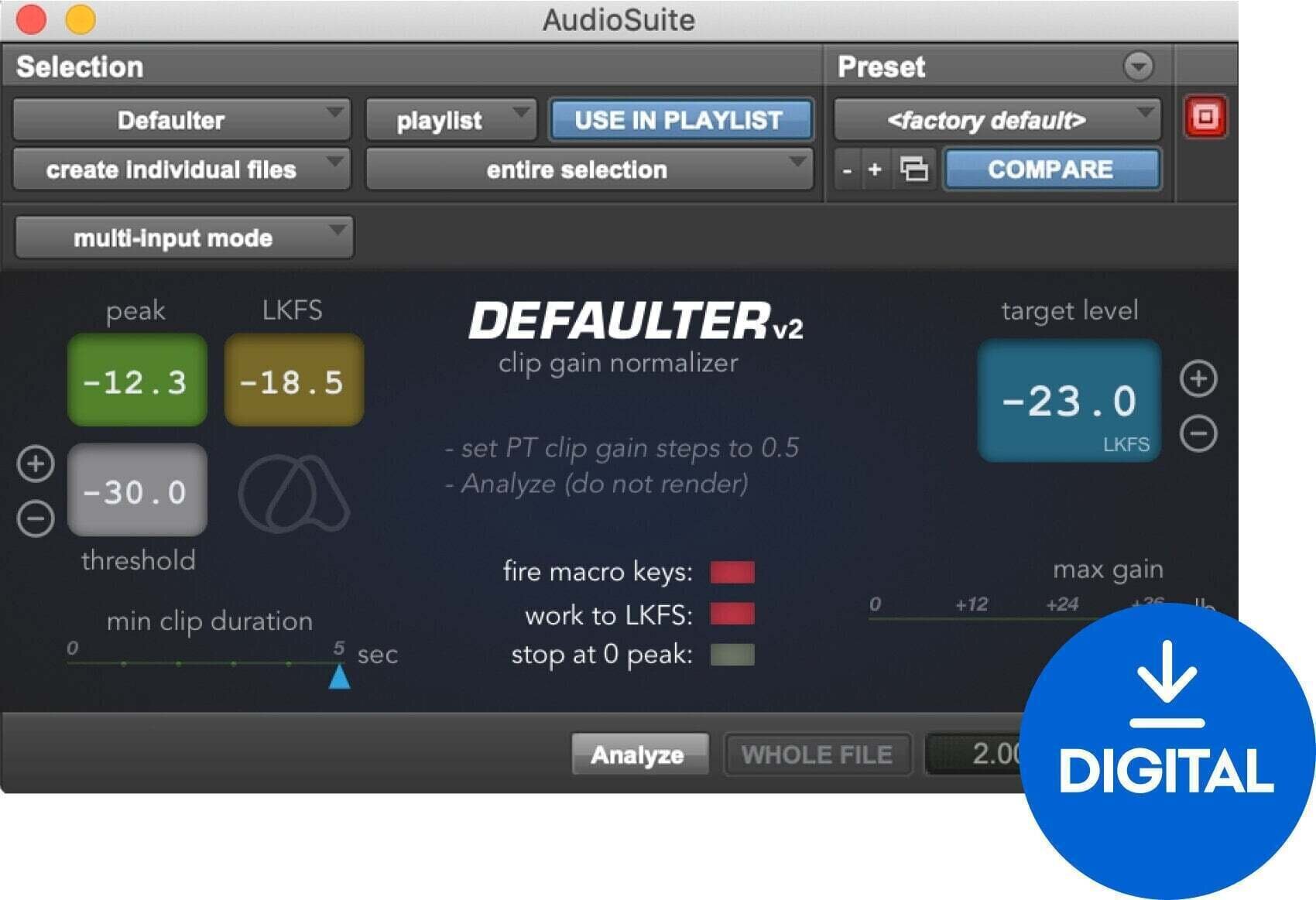 Procesador de efectos de complemento de software Quiet Art Defaulter (Producto digital)