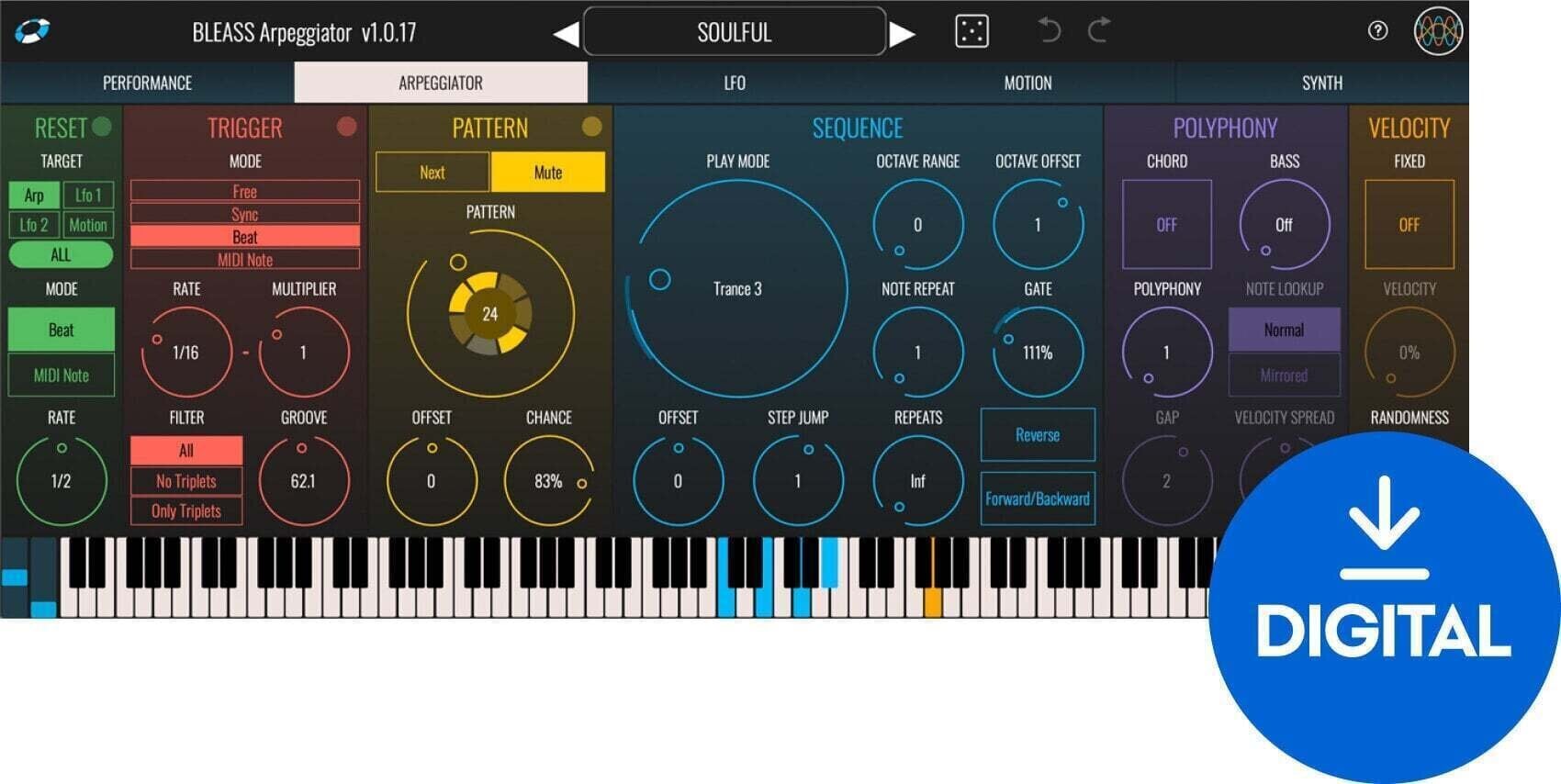 VST Instrument BLEASS Arpeggiator (Produkt cyfrowy)