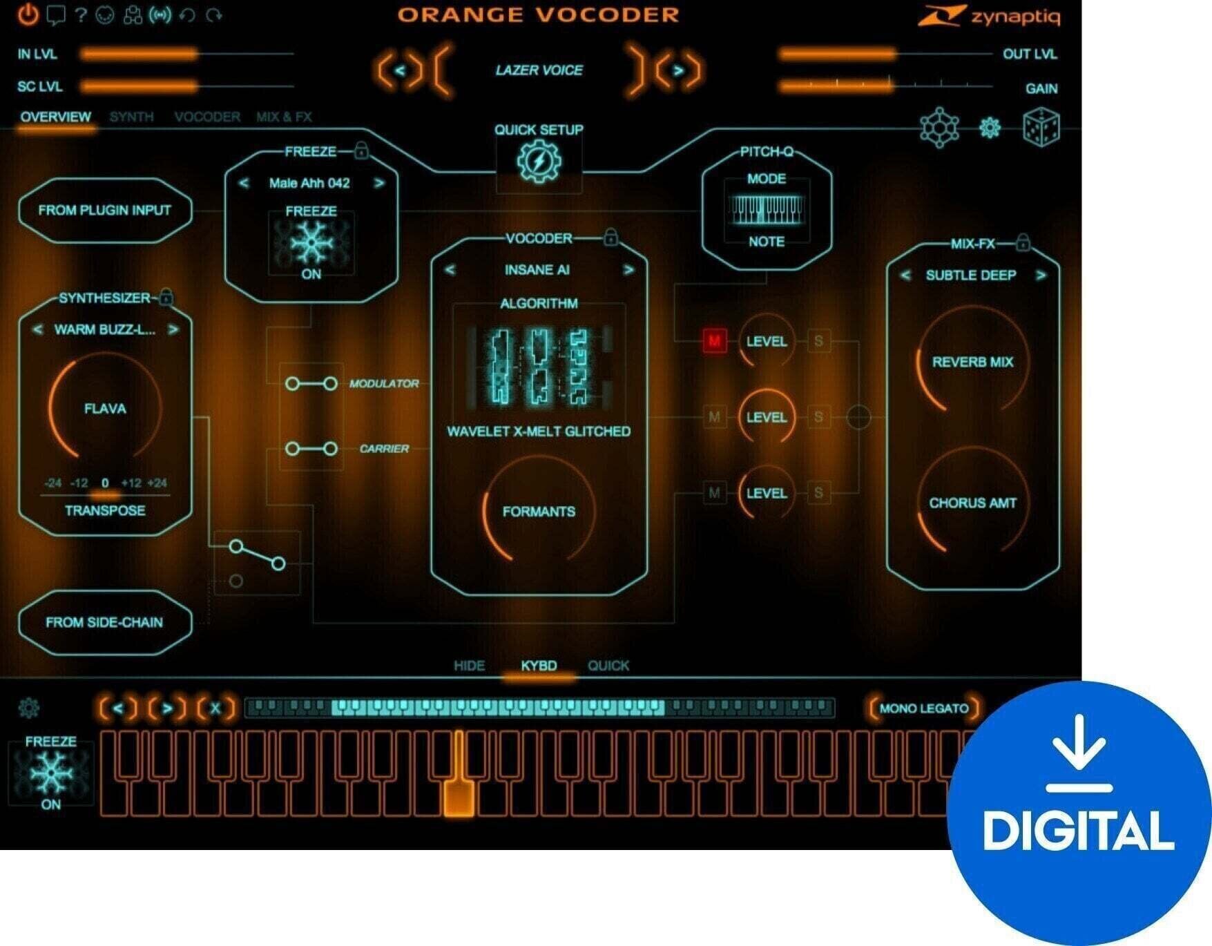 Procesador de efectos de complemento de software Zynaptiq ORANGE VOCODER IV (Producto digital)