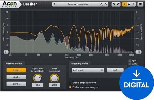 Procesador de efectos de complemento de software Acon Digital DeFilter (Producto digital) - 1