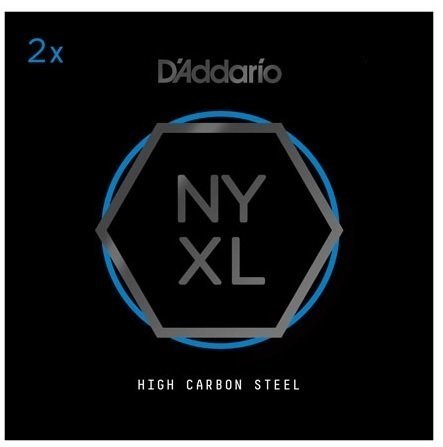 Einzelsaite für Gitarre D'Addario NYXL 009 High Carbon Steel Two Packs