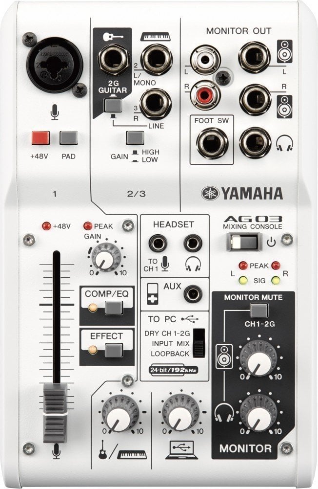 Table de mixage analogique Yamaha AG03