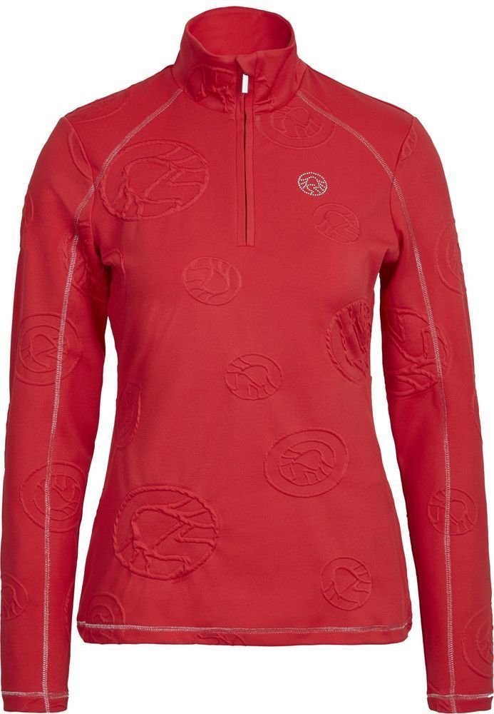 T-shirt/casaco com capuz para esqui Sportalm Bergy Racing Red 34 Hoodie