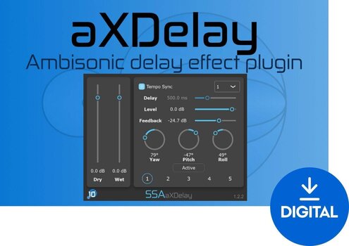 Procesador de efectos de complemento de software SSA Plugins aXDelay (Producto digital) - 1