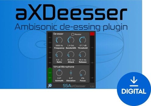 Procesador de efectos de complemento de software SSA Plugins aXDeesser (Producto digital) - 1