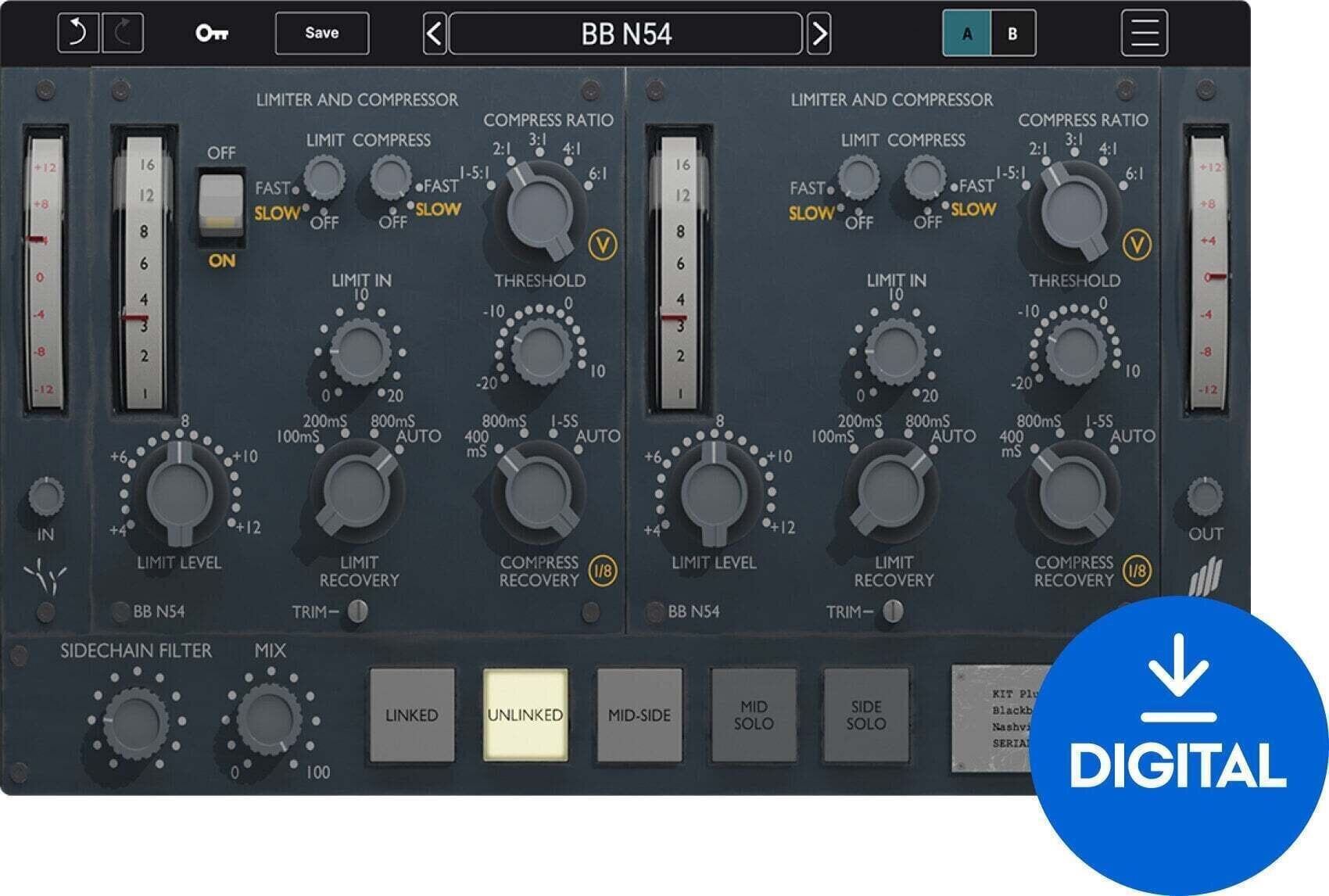 Procesador de efectos de complemento de software Kit Plugins BB N54 (Producto digital)