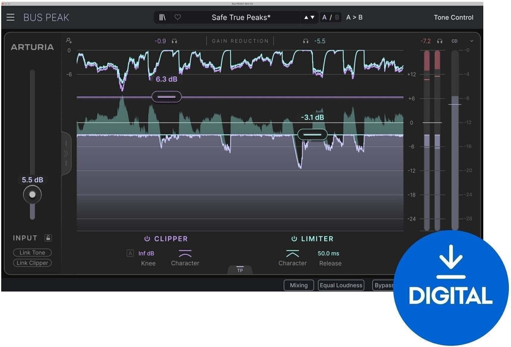 Procesador de efectos de complemento de software Arturia Bus Peak (Producto digital)