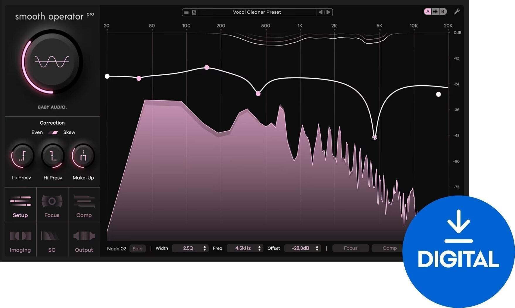 Procesador de efectos de complemento de software Baby Audio Smooth Operator Pro (Producto digital)
