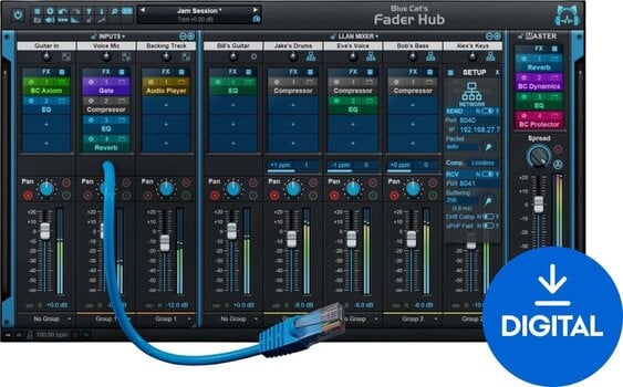 Studijski software plug-in efekt Blue Cat Audio Fader Hub (Digitalni izdelek) - 1