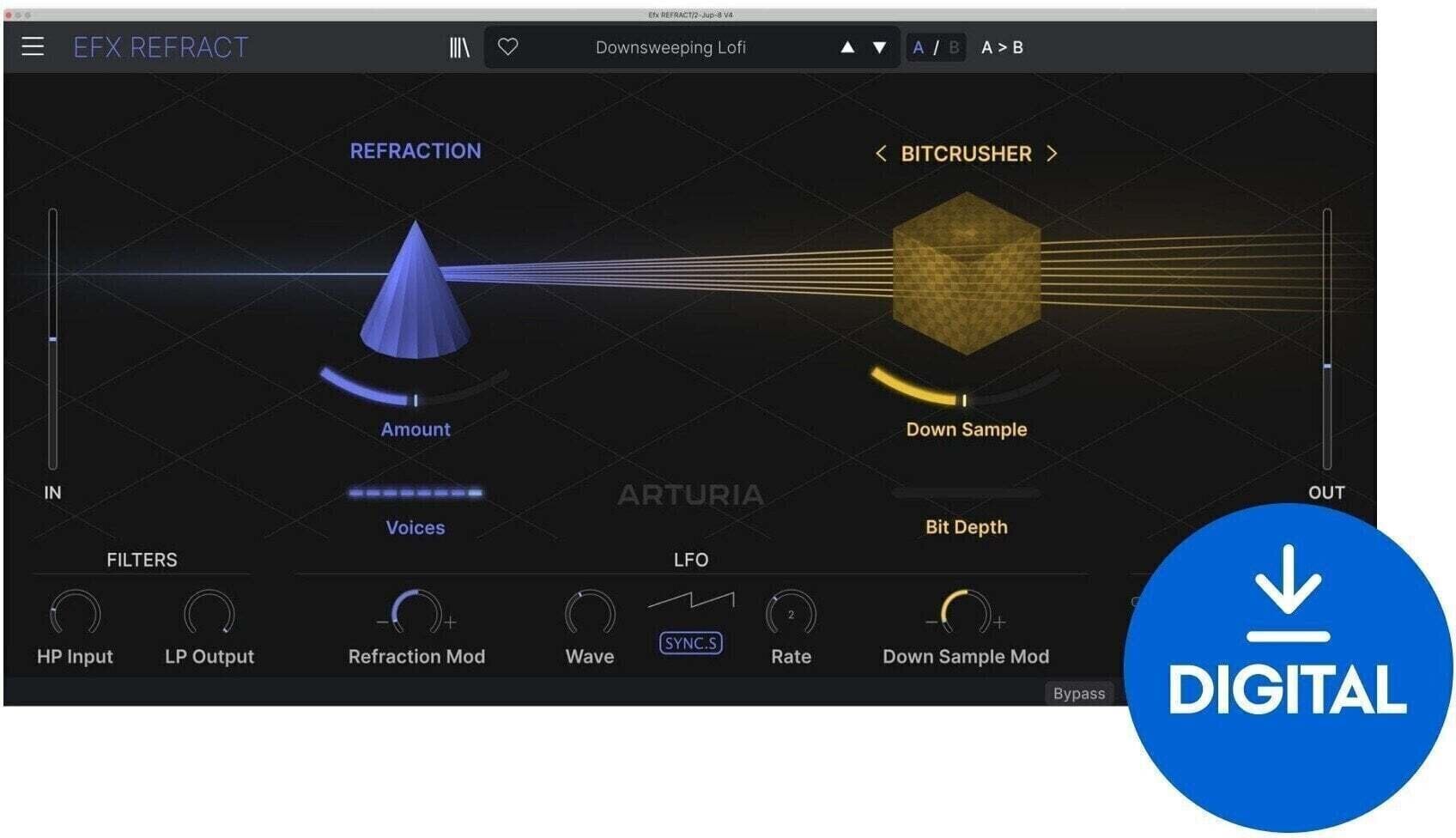 Procesador de efectos de complemento de software Arturia Efx REFRACT (Producto digital)