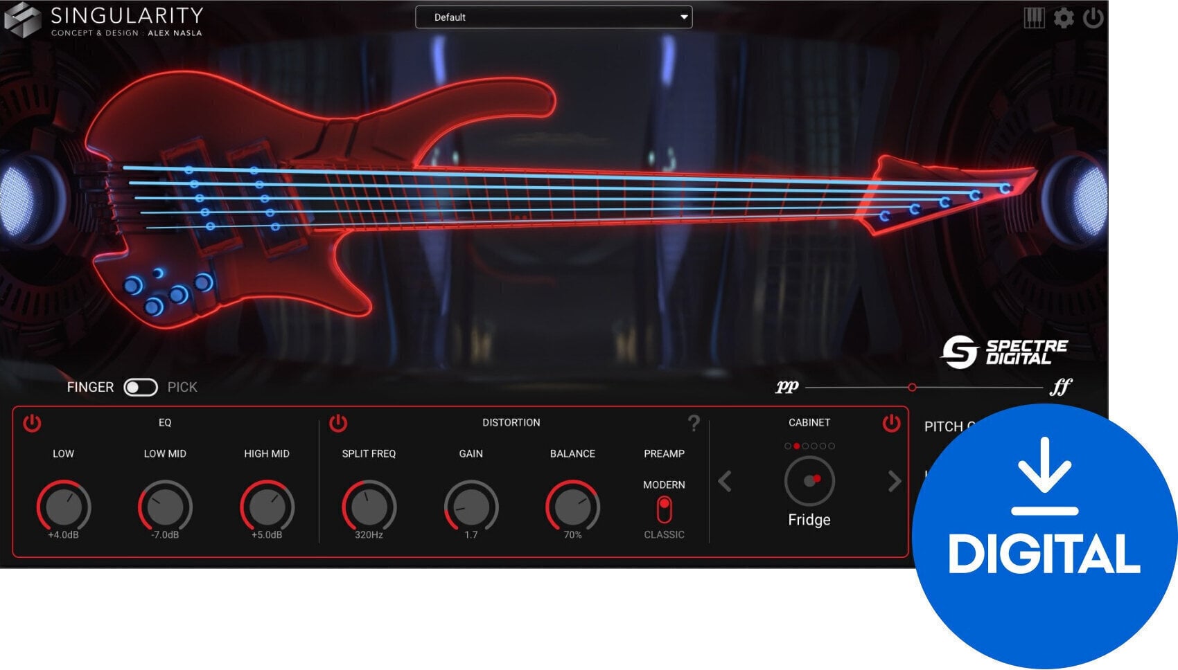 VST Instrument Spectre Digital Singularity Virtual Bass (Producto digital)