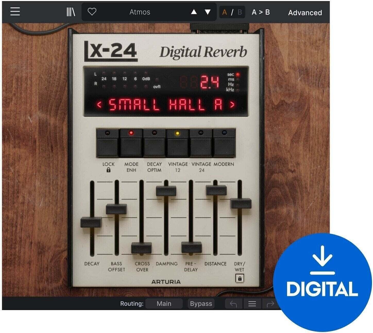Procesador de efectos de complemento de software Arturia Rev LX-24 (Producto digital)