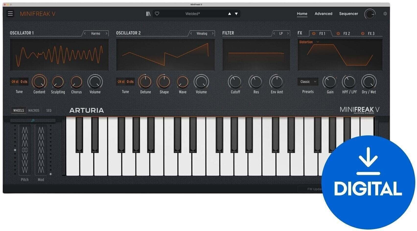 VST Instrument Arturia MiniFreak V (Produkt cyfrowy)