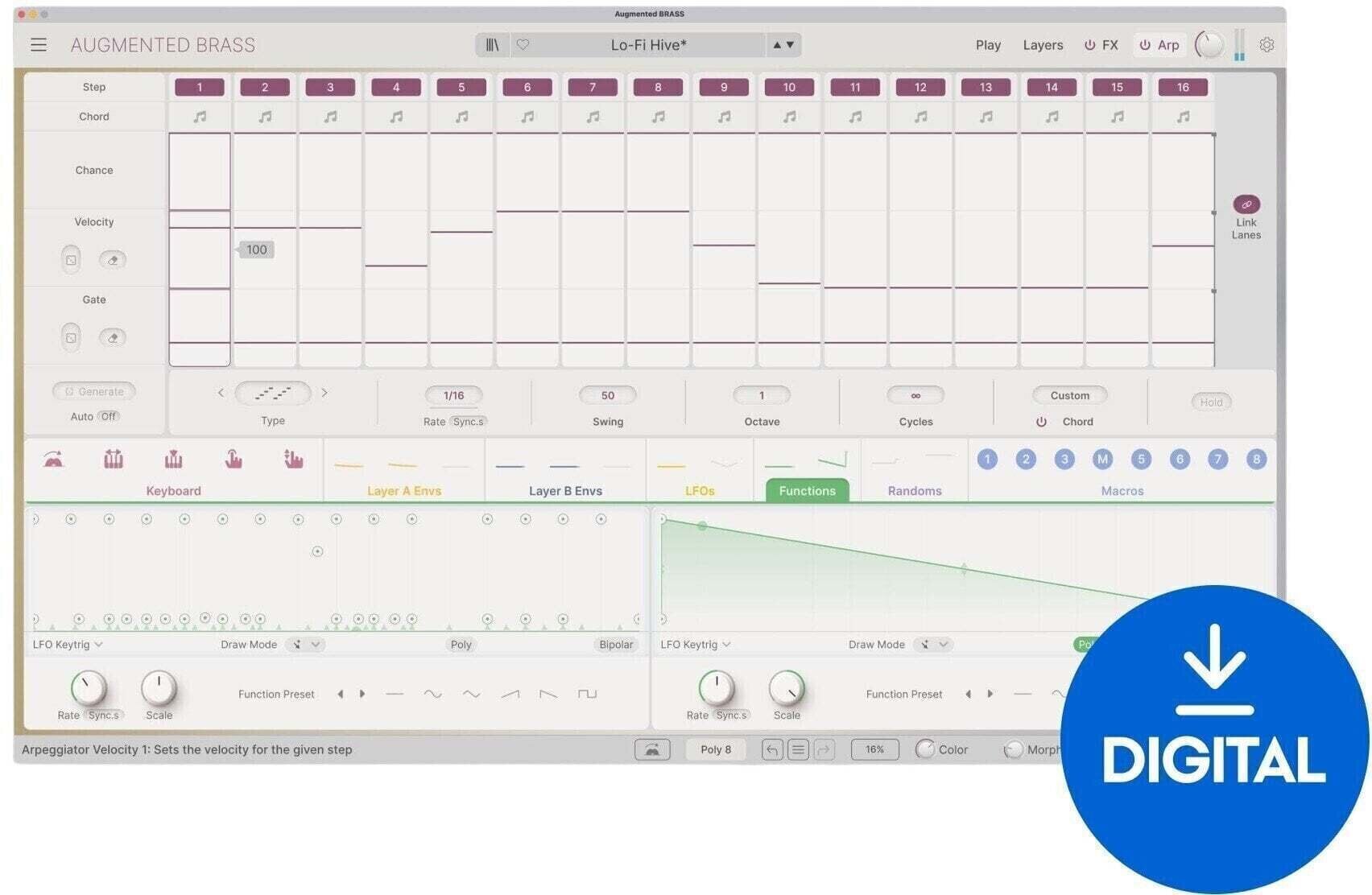 VST Instrument Arturia Augmented BRASS (Producto digital)
