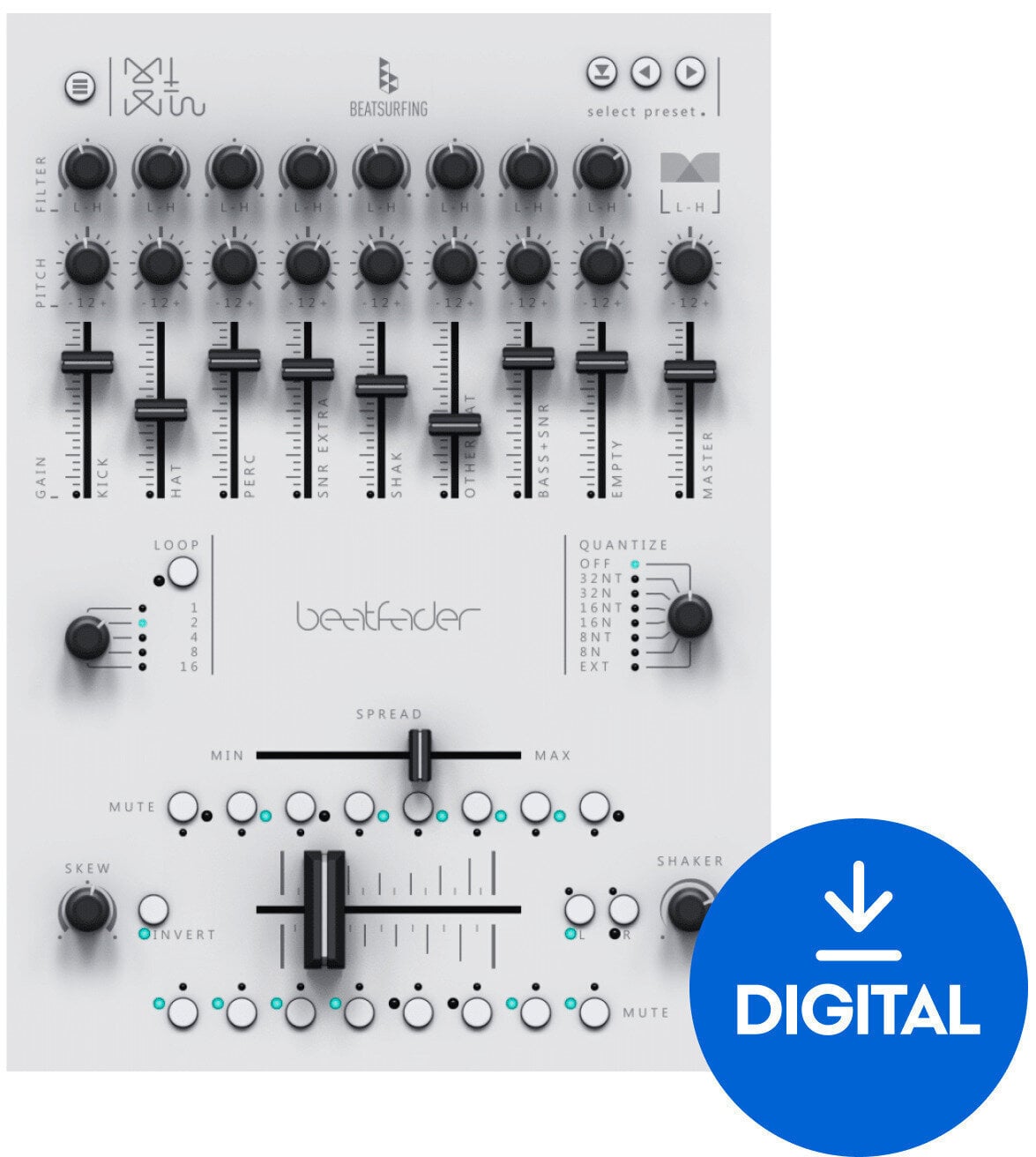 VST Instrument BEATSURFING beatfader (Producto digital)