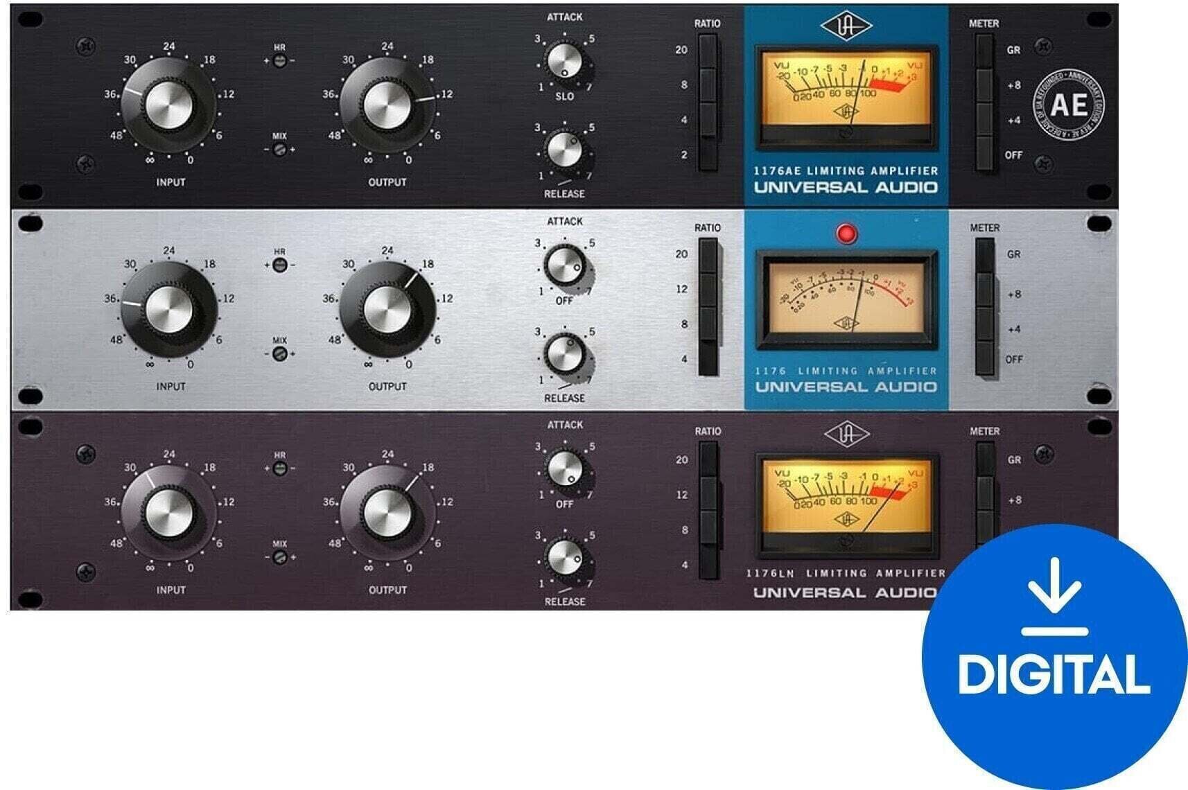 Procesador de efectos de complemento de software Universal Audio 1176 Classic Limiter Collection (Producto digital)