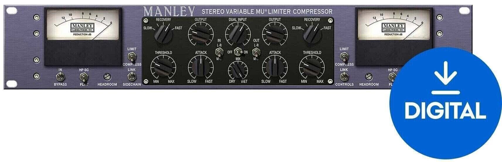 Procesador de efectos de complemento de software Universal Audio Manley Variable Mu Limiter Compressor (Producto digital)