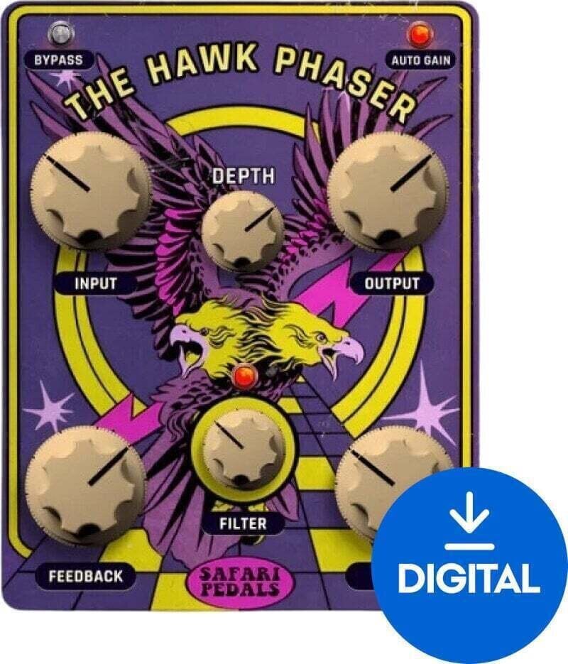 Procesador de efectos de complemento de software Safari Audio Hawk Phaser (Producto digital)