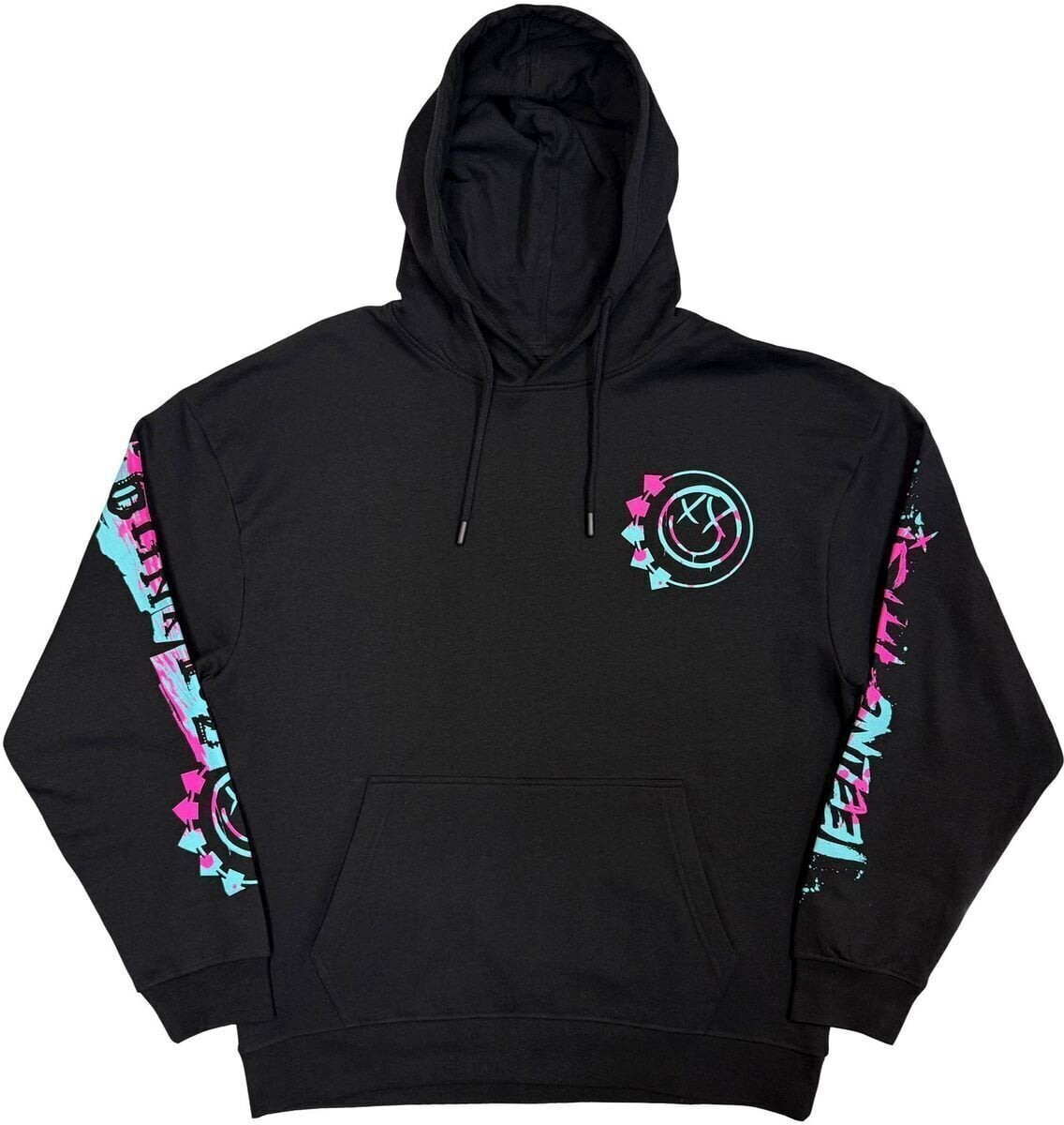 Capuchon Blink-182 Collage Splatter (Back & Sleeve Print) Black M Capuchon
