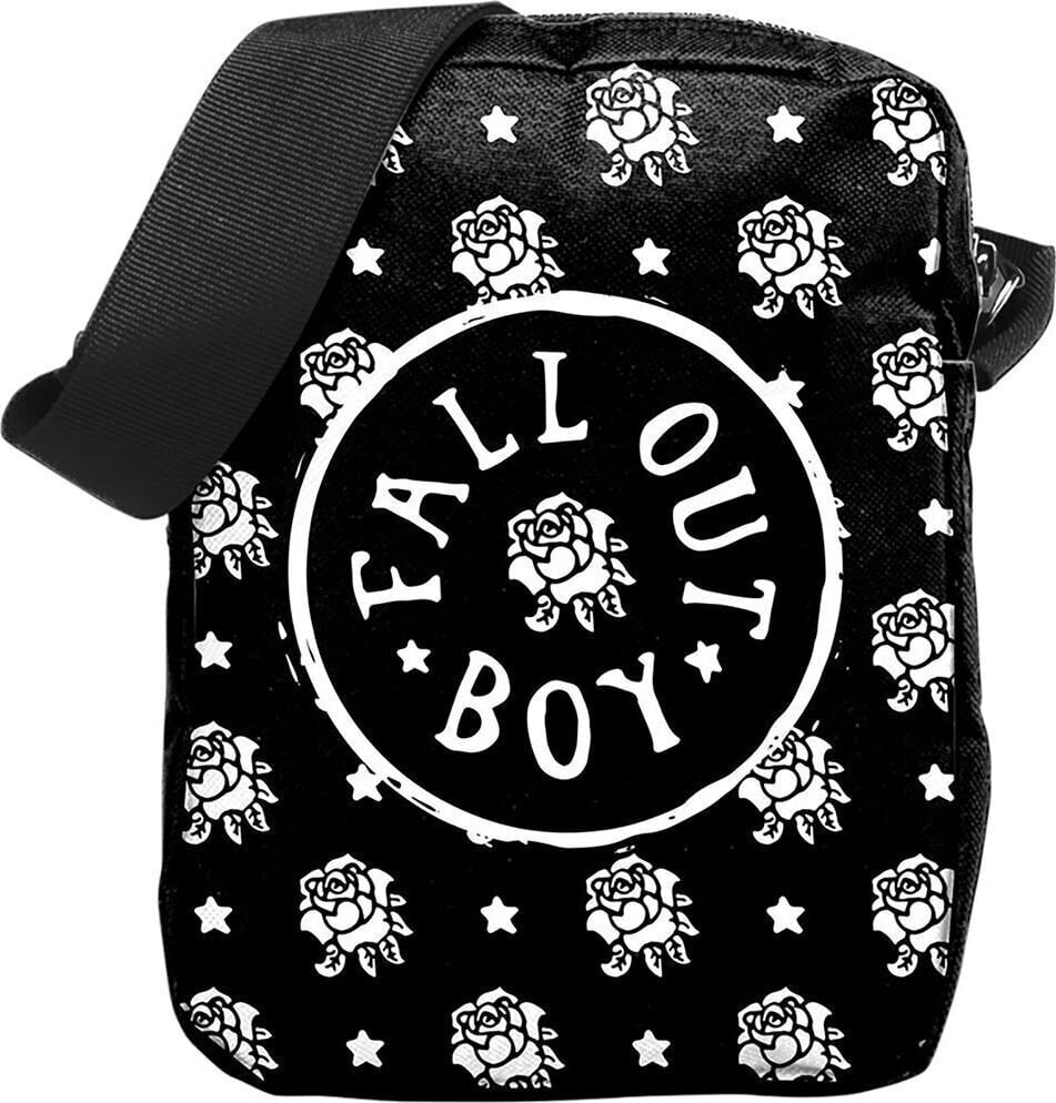 Glasbena torba Fall Out Boy Flowers Torba čez telo Black