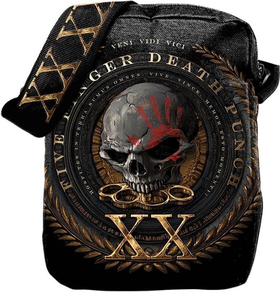 Glasbena torba Five Finger Death Punch Vendi Vidi Vici Torba čez telo Black