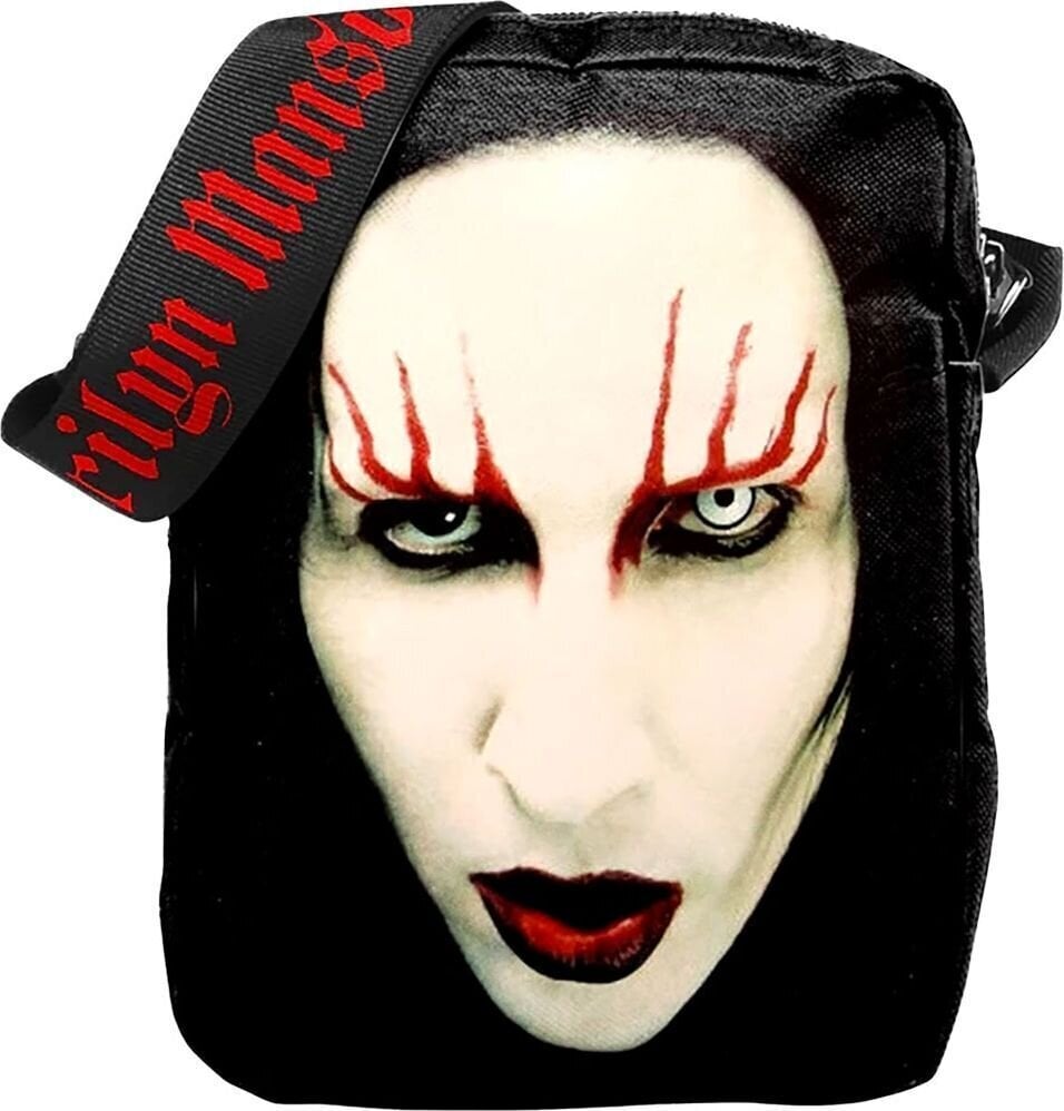 Glasbena torba Marilyn Manson Red Lips Torba čez telo Black