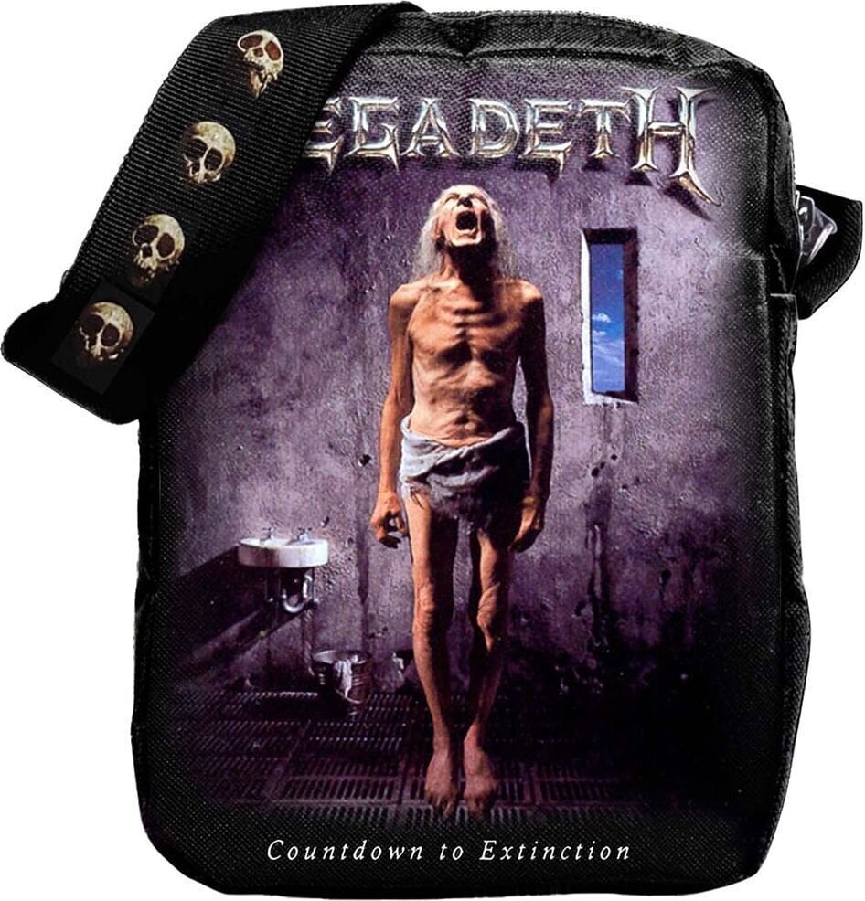 Muzikos krepšys Megadeth Countdown To Extinction Kryžinis krepšys Black