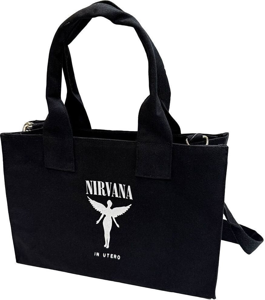 Glazbena torba Nirvana In Utero (Back Print) Torba za rame Black