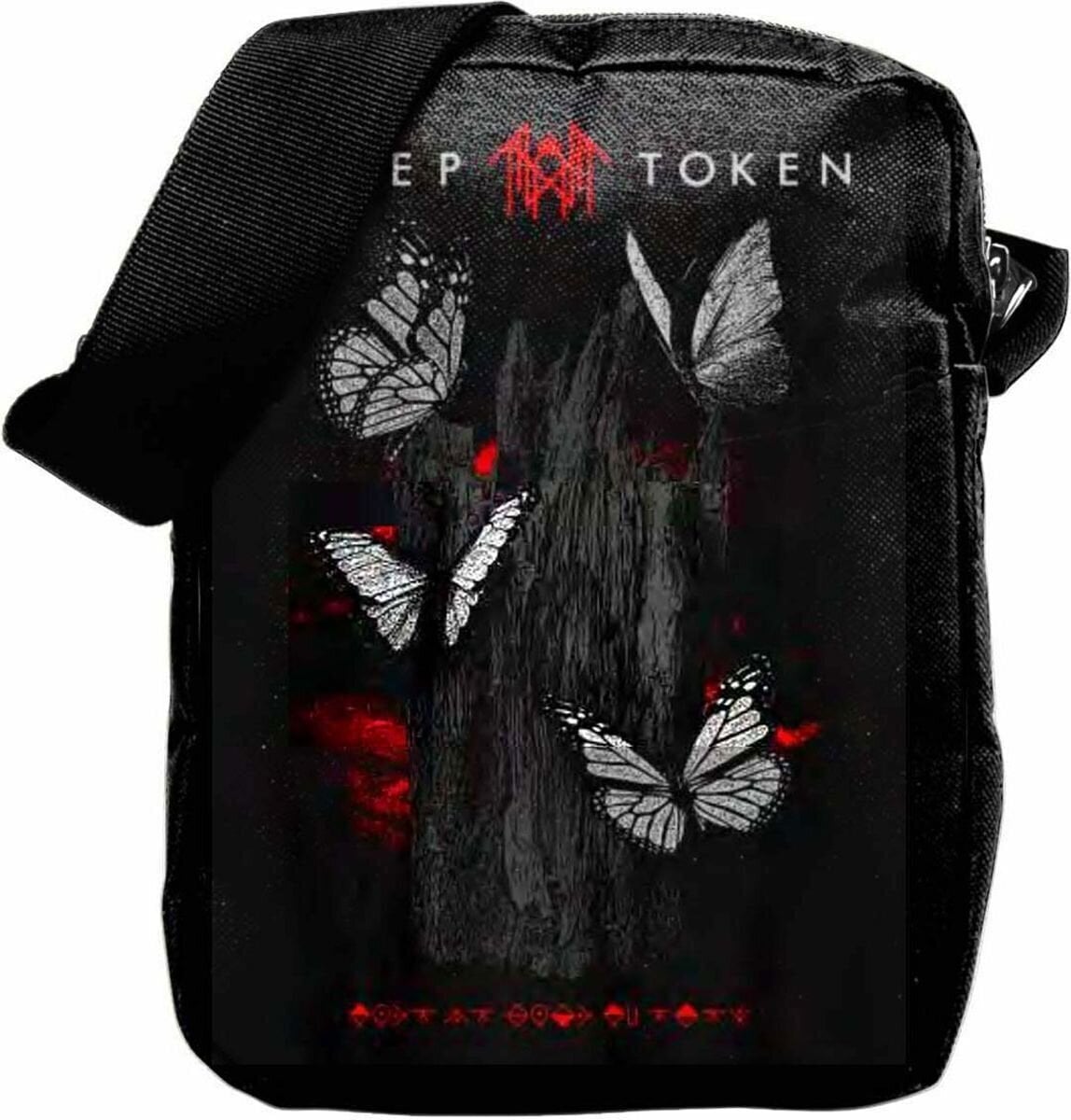 Glasbena torba Sleep Token Butterflies Torba čez telo Black