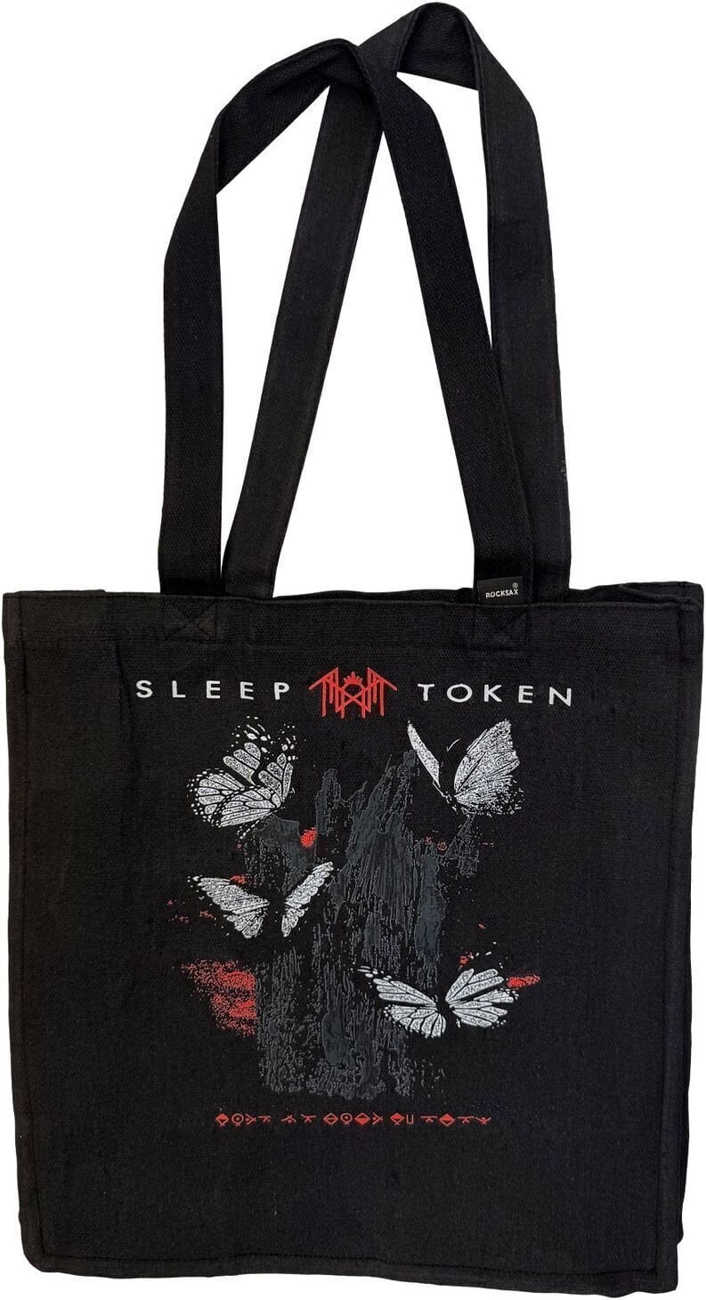 Music bag Sleep Token Butterflies Tote Bag Black