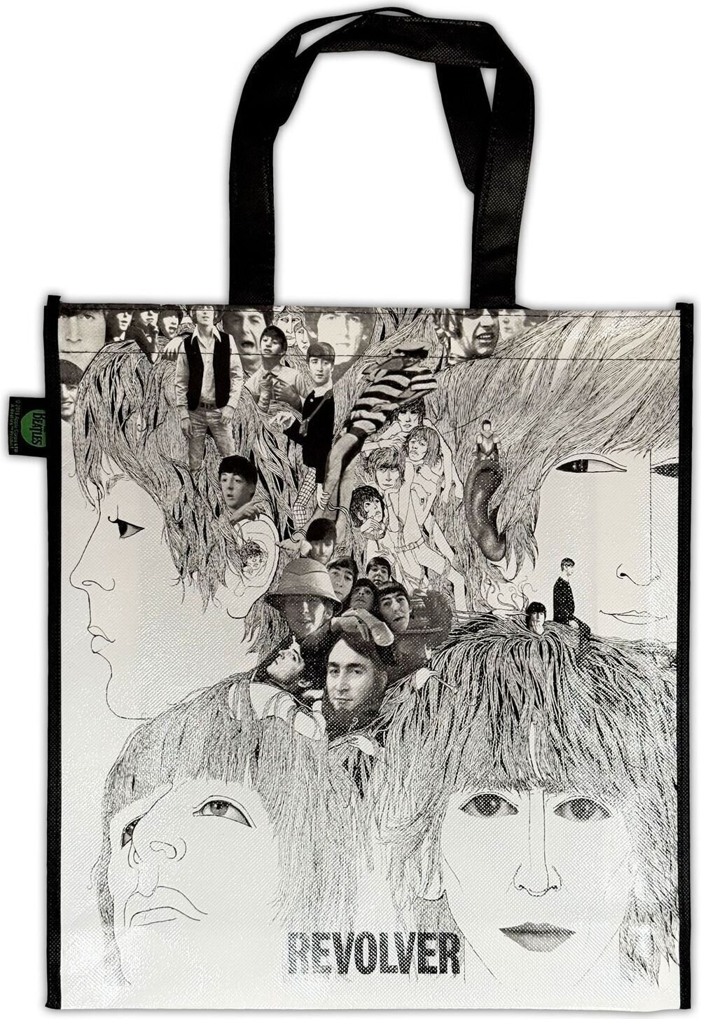 Glazbena torba The Beatles Revolver Shiny Version (Back Print) Torba za rame White