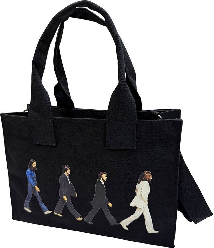 Glazbena torba The Beatles Abbey Road & Drop T Logo (Back Print) Torba za rame Black