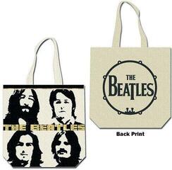  The Beatles Four Heads with Gold Logo (Back Print) Τσάντα ώμου Natural