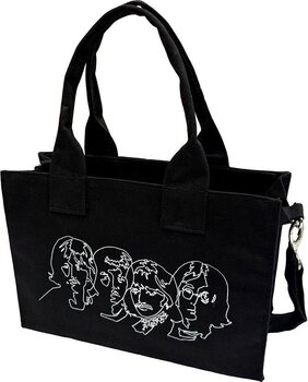 Glazbena torba The Beatles White Album Faces & Apple (Back Print) Torba za rame Black - 1