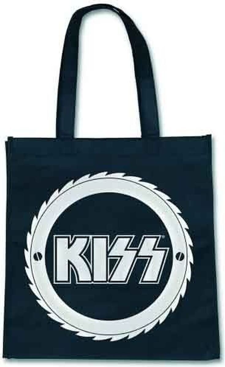 Geantă muzicală Kiss Buzzsaw Logo Trend Version (Back Print) Geanta de umar Black