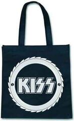 Geantă muzicală Kiss Buzzsaw Logo Trend Version (Back Print) Geanta de umar Black