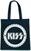 Geantă muzicală Kiss Buzzsaw Logo Trend Version (Back Print) Geanta de umar Black