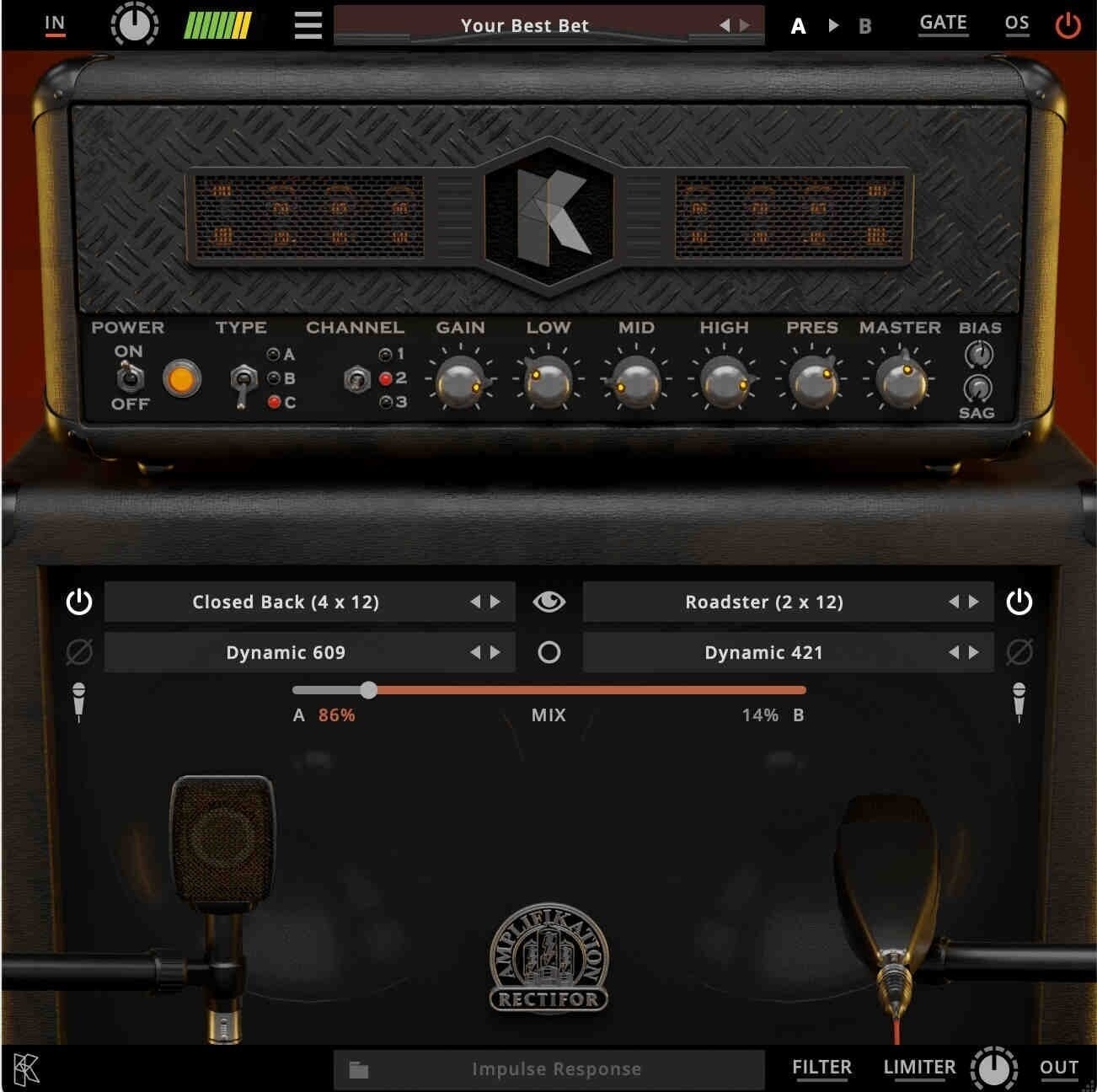 Procesador de efectos de complemento de software KUASSA Amplifikation Rectifor (Producto digital)