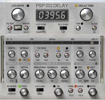 Procesador de efectos de complemento de software PSP Audioware StompDelay (Producto digital) - 1