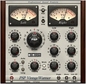 Procesador de efectos de complemento de software PSP Audioware Vintage Warmer 2 (Producto digital) - 1