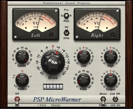 Studijski software plug-in efekt PSP Audioware PSP MicroWarmer (Digitalni izdelek) - 1