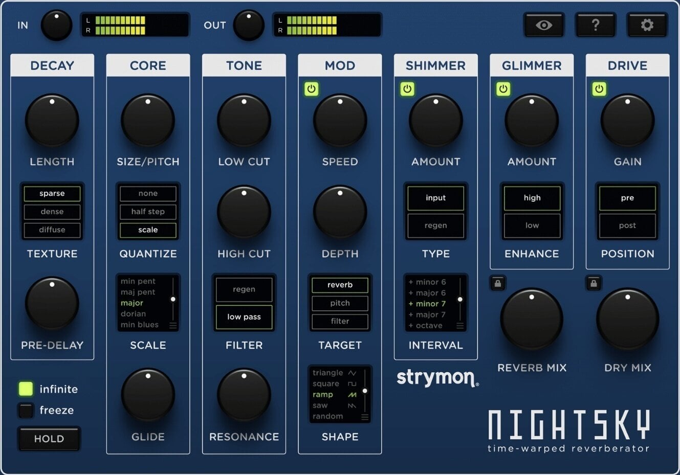 Procesador de efectos de complemento de software Strymon NightSky (Producto digital)