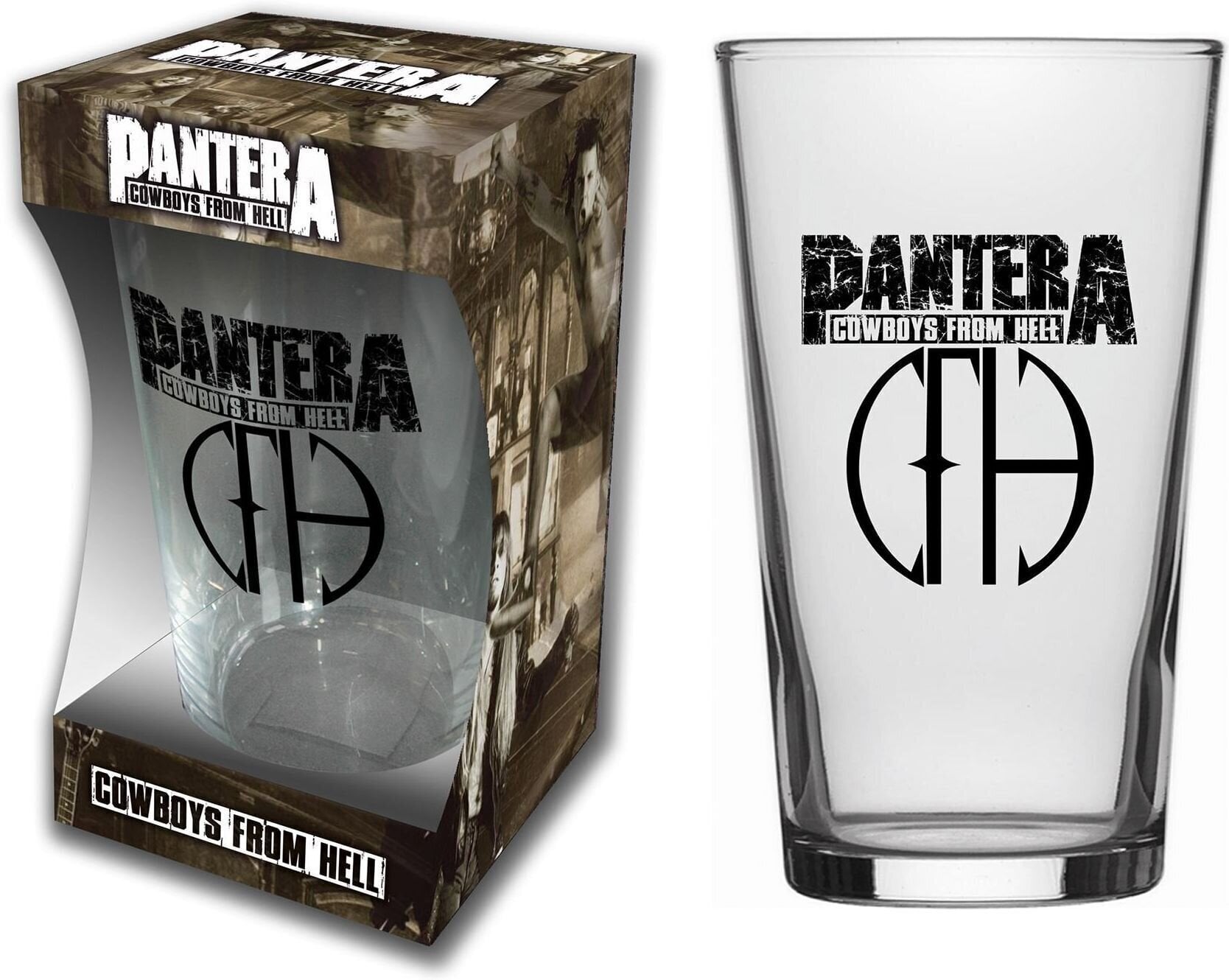 Hrnek / Sklenice / Láhev Pantera Cowboys From Hell Pivní sklenice 568 ml