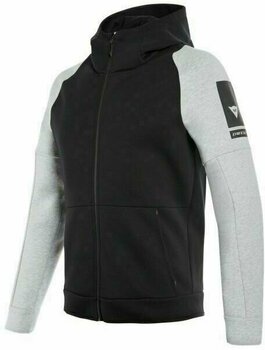 Sweatshirt Dainese Full-Zip Hoodie Black/Melange L - 1