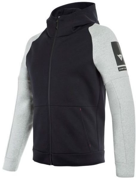 Sweatshirt Dainese Full-Zip Black/Melange 2XL Sweatshirt
