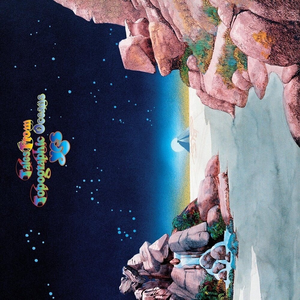 LP ploča Yes - Tales From Topographic Oceans (Limited Edition) (Transparent Curacao Blue Coloured) (140 g) (2 LP)
