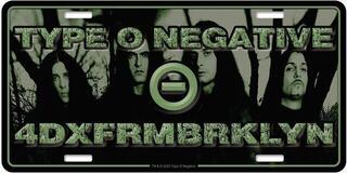 Flag / Poster Type O Negative 4Dxfrmbrklyn Number Plate
